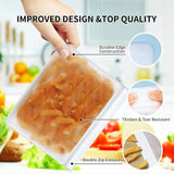 10 Pack Reusable Ziplock Bag for Fridge Freezer Food Storage,Extra Thick Leakproof Lunch Bag for Kitchen Food Storage Handy Kitchen Tools & Gadgets, Home Kitchen Storage & Organisation Set
