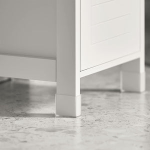 Freestanding Cabinet, 2 Drawers and Shelf, Cupboard for Bathroom, Bedroom, Standing Shelves with Drawers, FRG127-W