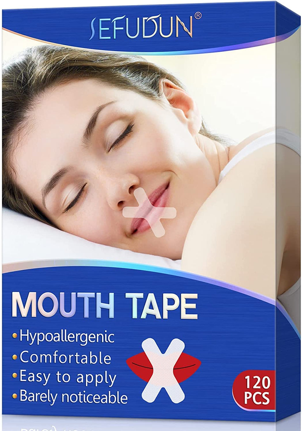 120 Pcs Sleep Strips,Anti Snoring Devices Advanced Gentle Mouth Tape for Sleeping Stop Snoring Mouth Tape for Better Nose Breathing Sleep Aids Mouth Sleep Strips for Snoring Reduction