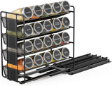 Pull Out Spice Rack Organizer with 20 Jars,Kitchen Organizers Storage for Cabinet, Slide Out Seasoning Kitchen Organizer, 13.5Cm Wide Spice Jars Shelf, 801 Labels and Chalk Marker(Right Facing)