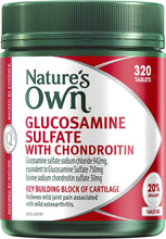 Load image into Gallery viewer, Glucosamine Sulfate and Chondroitin for Joint Health - Relieves Mild Joint Pain and Stiffness Associated with Mild Osteoarthritis, 320 Tablets
