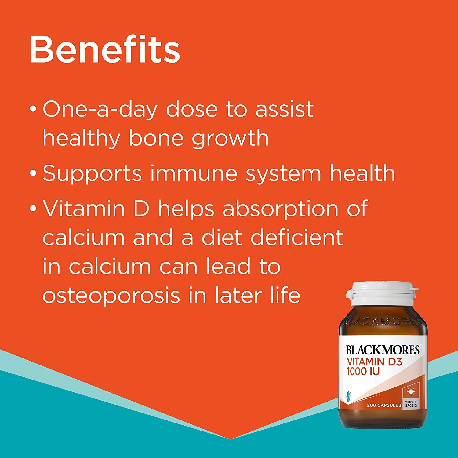 Vitamin D3 1000IU (200 Capsules)