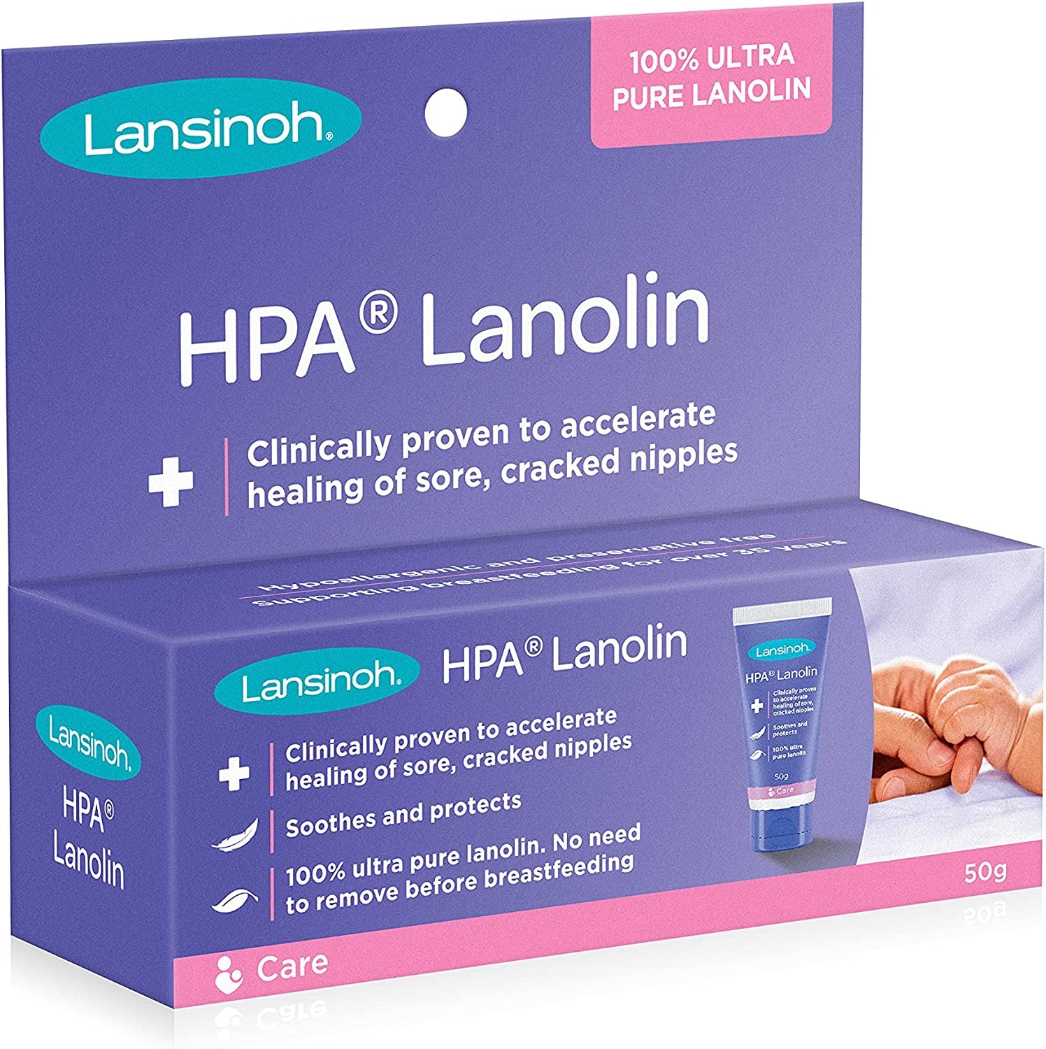 HPA Lanolin 100% Ultra Pure Lanolin, 50G, 50 Grams