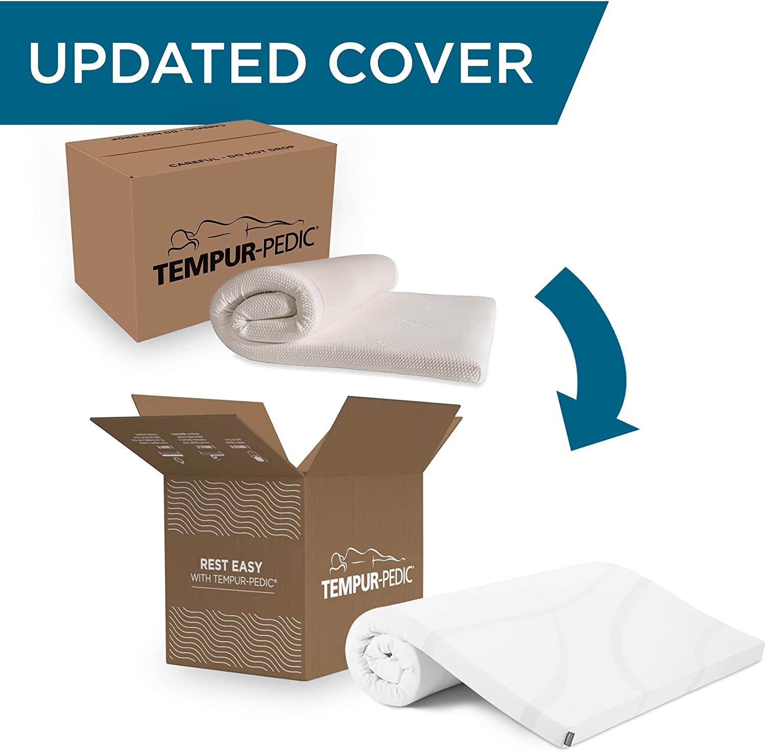 Tempur-Adapt (Supreme) 3" Memory Foam Mattress Topper, King