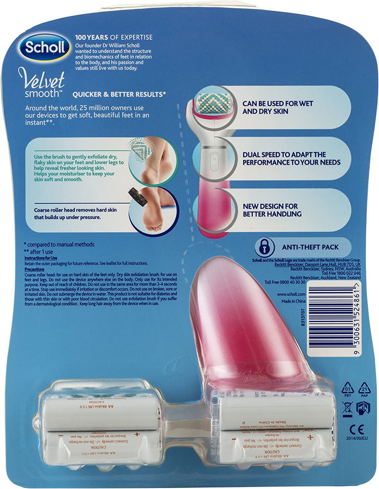 Velvet Smooth Foot Care System Express Pedi, Pink