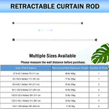 Tension Shower Curtain Rod, Short Small No Drilling Adjustable Window Curtain Rod for Bathroom, Indoor Decor