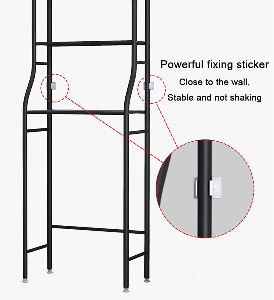Washer Storage Frames for over Toilet,Perforated-Free Storage Racks above the Washinghine,3-Layer Storage Racks,Bathroom Racks,Storage Cabinets on the Washinghine/Toilet Rack
