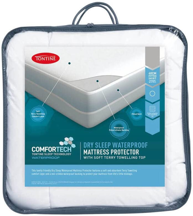 Comfortech King Bed Fitted Waterproof Mattress Protector/Bedding Cover