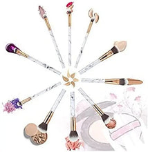 Load image into Gallery viewer, Marble Makeup Brushes Set 10 Pcs Professional Premium Synthetic Kabuki Foundation Cream Face Powder Blush Concealer Eyeshadow Brush
