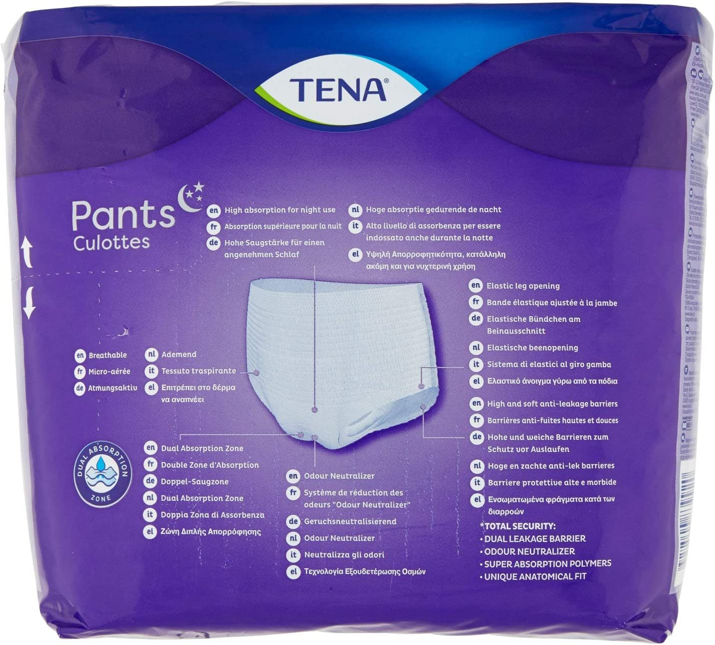 Night Pants, Unisex, Heavy Incontinence (Pack of 12), Large 12 Count, Pack of 12