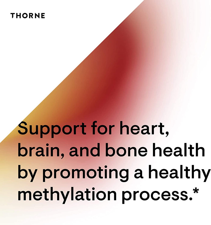 Thorne Methyl-Guard plus - Active Folate (5-MTHF) with Vitamins B2, B6, and B12 - Supports Methylation and Healthy Level of Homocysteine - Gluten-Free, Dairy-Free, Soy-Free - 90 Capsules