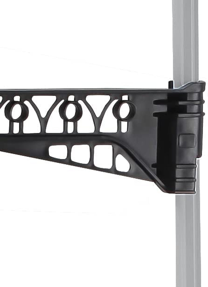 Folding 3 Tier Clothes Laundry Drying Rack, Stainless Steel Tubes, Rolling Collapsible Garment Laundry Dryer Hanger Stand Rail Indoor & Outdoor Home