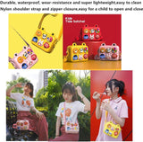 Kids Crossbody Toddler Purse Cute Shoulder Messenger Bags Children Handbag for Boys Girls Removable DIY Cartoon Deco