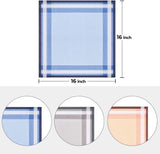 Handkerchiefs Men Cotton, 12 Pack 100% Cotton Handkerchief for Men, Classic Pocket Squares Hankies for Men Women