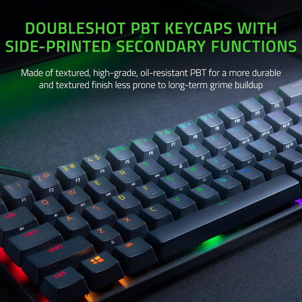 RZ03-03390200-R3M1 Huntsman Mini Optical Gaming Keyboard, Linear Red Switch, Black