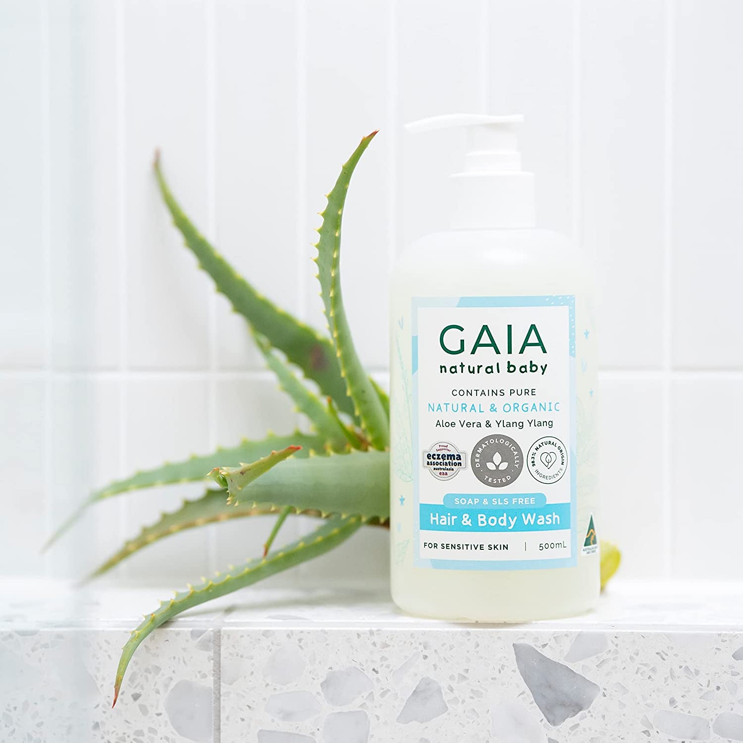 GAIA Natural Baby Hair and Body Wash 500Ml