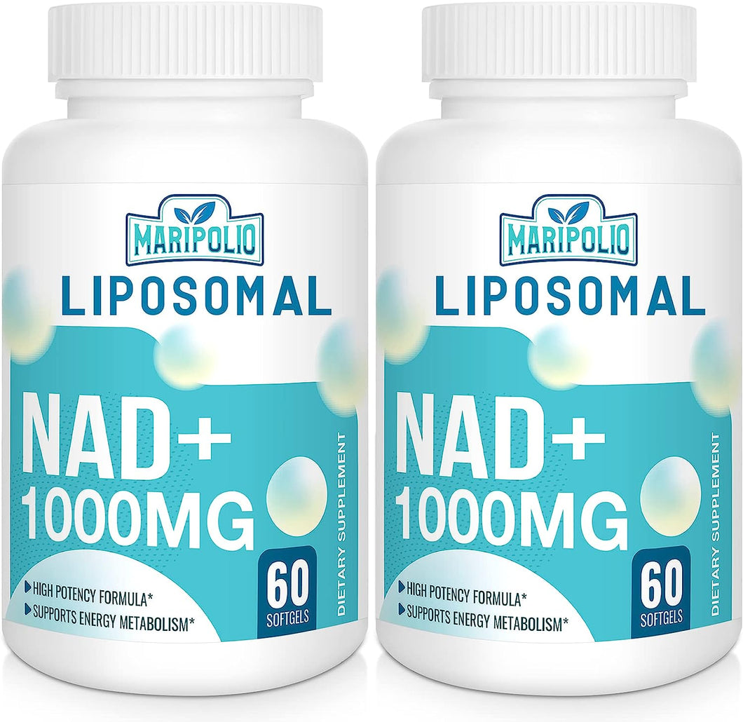 Liposomal NAD+ 1000 MG — Supplement — Supports Energy and Metabolism — Promotes Healthy Aging — Enhances Brain Function — 120 Day Supply