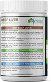 Grass Fed Beef Liver 100% Organic Sourced — Natural B12 for Energy, Iron & Vitamin a (180 Capsules)