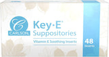 Key-E Suppositories, Vitamin E, Rectal or Vaginal Use, Box of 48