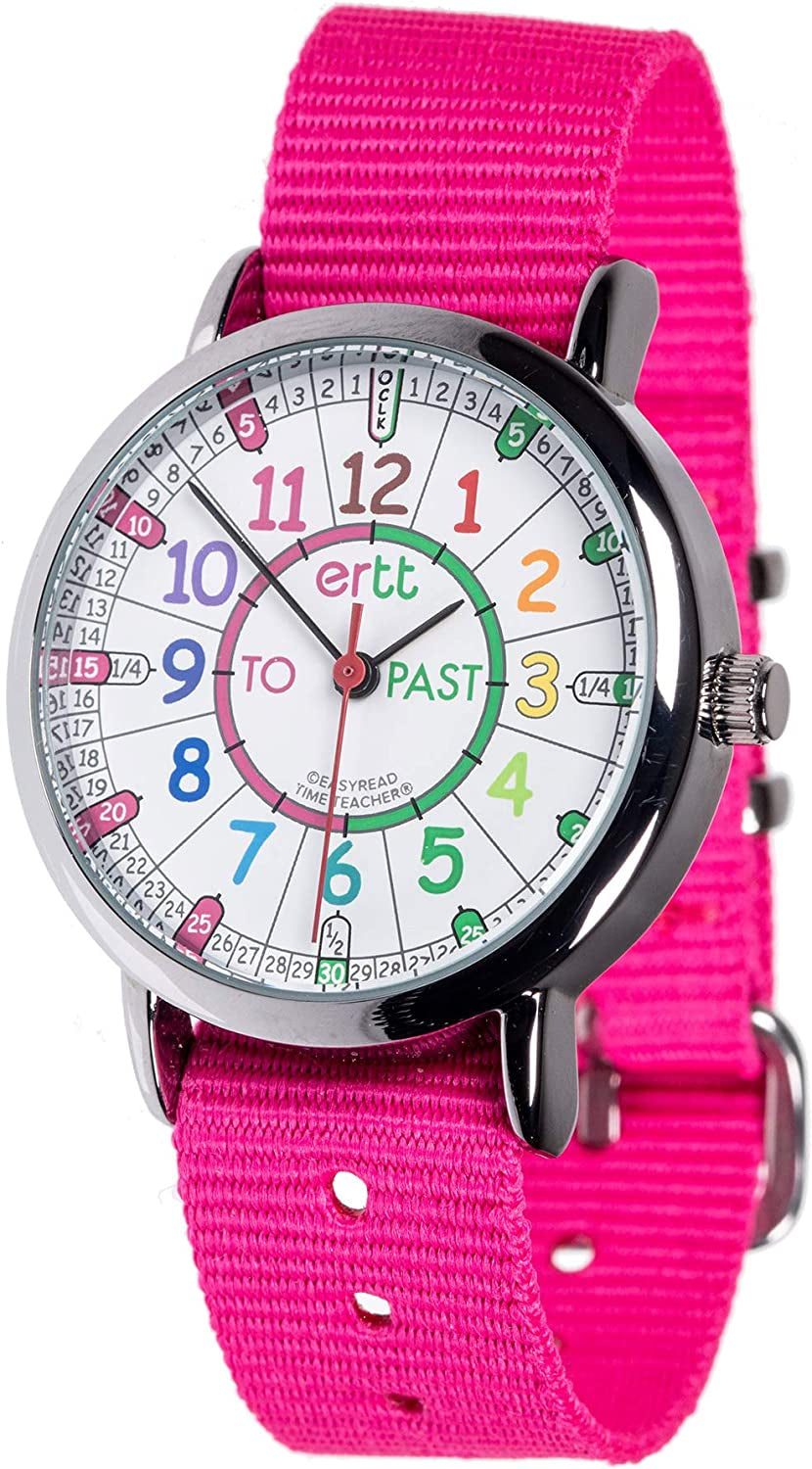 Learn the Time Past/To Girls Watch Pink #ERW-COL-PT-PK