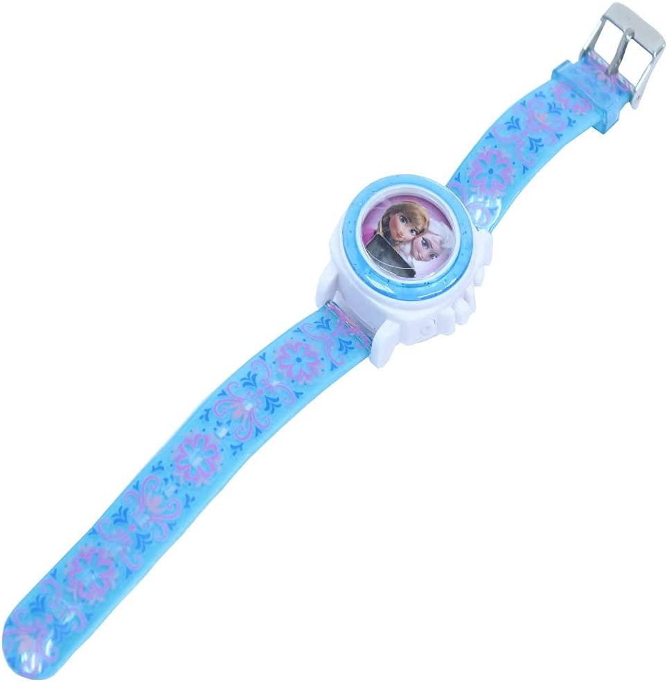 Kids' FZN3588 Frozen Anna and Elsa Blue Watch, Blue, Digital,Quartz Movement