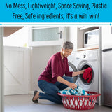 Eco Laundry Detergent Sheets, Fragrance Free, Great for Travel, No Plastic, Totally Plant-Based, 32 Washes, Fully Degradable Laundry Sheet Strips for Washing Clothes