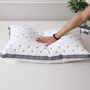 Hotel Quality Pillows, Checked, Ultra Plush Soft, Bed Pillows for Sleeping, Twin Pack