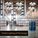 Garage Light, 120W 2100Lumens 6500K Deformable LED Garage Light, 7 Leaves High Light Transmittance & Efficient Heat Dissipation Garage Lights Ceiling LED for Garages, Warehouses, Basements (1 PC)