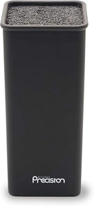 Knife Block Holder - Square Knife Stand for Large & Medium Knives with Protective Rods - Universal Counter Space Saver & Storage Organiser - Sturdy & Easy to Clean - Kitchen Storage & Organisation