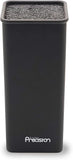 Knife Block Holder - Square Knife Stand for Large & Medium Knives with Protective Rods - Universal Counter Space Saver & Storage Organiser - Sturdy & Easy to Clean - Kitchen Storage & Organisation