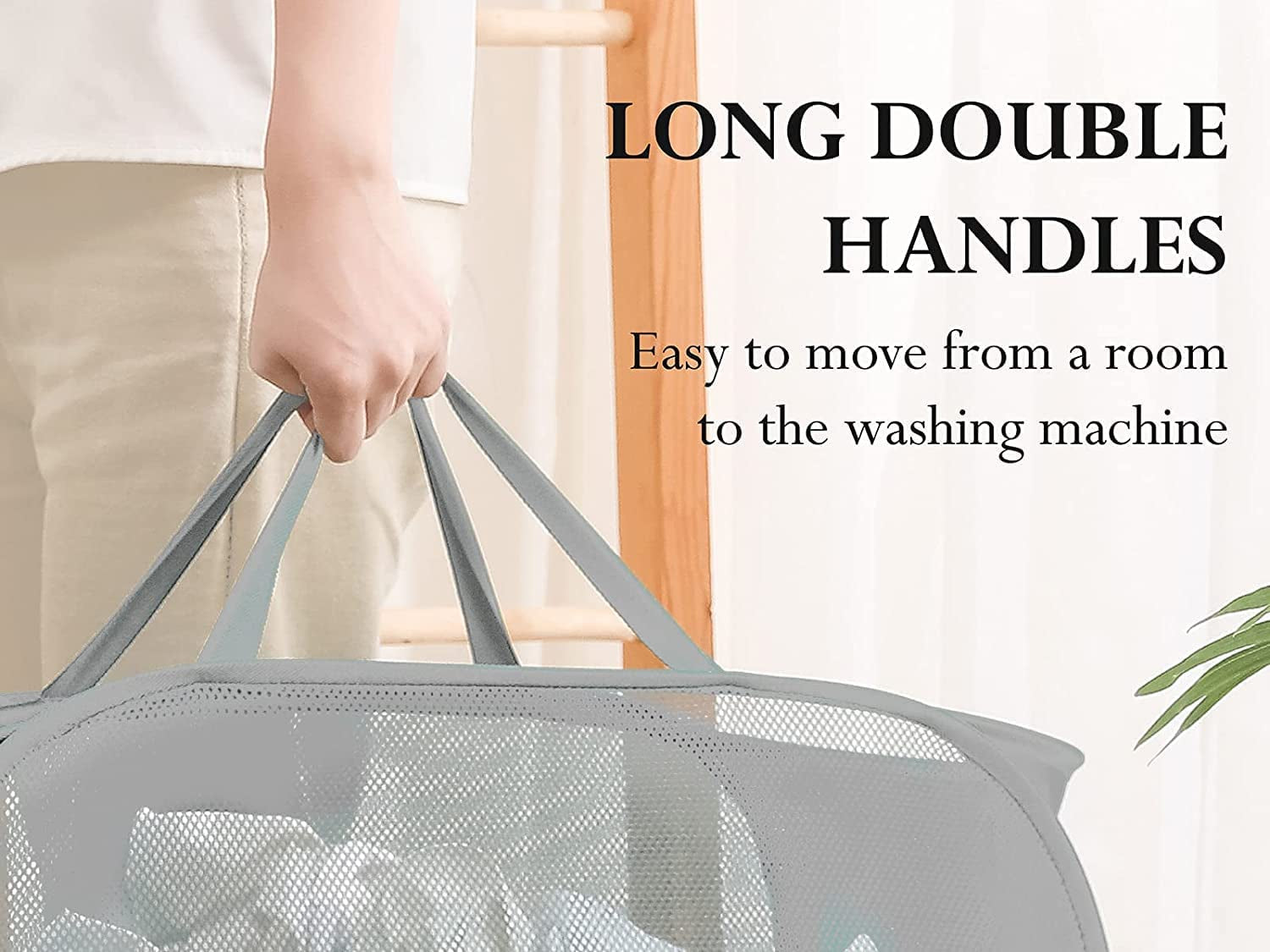 2 PCS Pop-Up Laundry Hampers,Laundry Baskets,Large Folding Mesh Laundry Basket,Applicable to the Storage of Clothes and Sundries