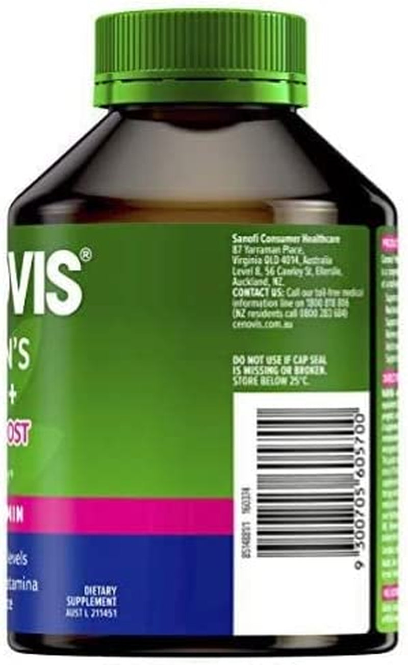 Women’S Multivitamin + Energy Boost for Women'S Health - Supports Energy Levels, Physical Stamina or Endurance - Relieves Symptoms of Premenstrual Tension, 100 Capsules