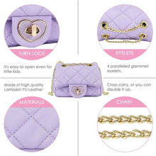 Load image into Gallery viewer, Sparkly Glitter Toddler Kids Purse for Girls Quilted Little Girl Purses
