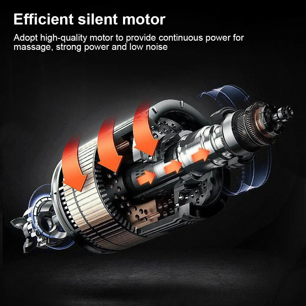 Massage Gun Percussion Massager Muscle Relaxing Therapy Deep Tissue 4 Heads AU pattanaustralia