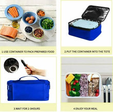 Load image into Gallery viewer, 12V Personal Mini Oven Electric Heating Lunch Box Carry Tote Food Warmer for Car
