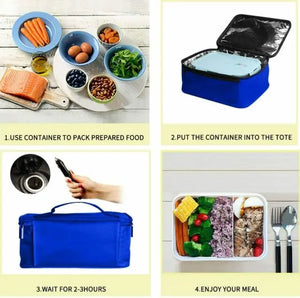 12V Personal Mini Oven Electric Heating Lunch Box Carry Tote Food Warmer for Car pattanaustralia